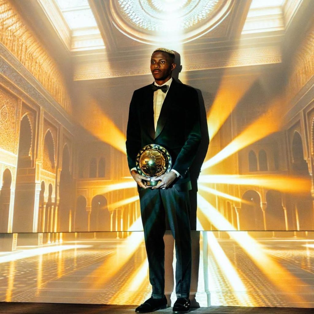 victor osimen at CAF awards
