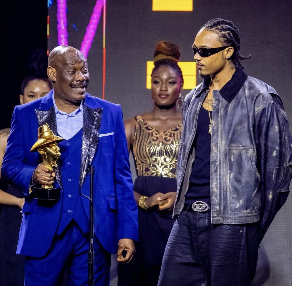 Rema’s producer London receives his awards at The Headies Awards 2025